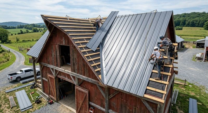 Barn Roof Installation in Dekalb County, GA