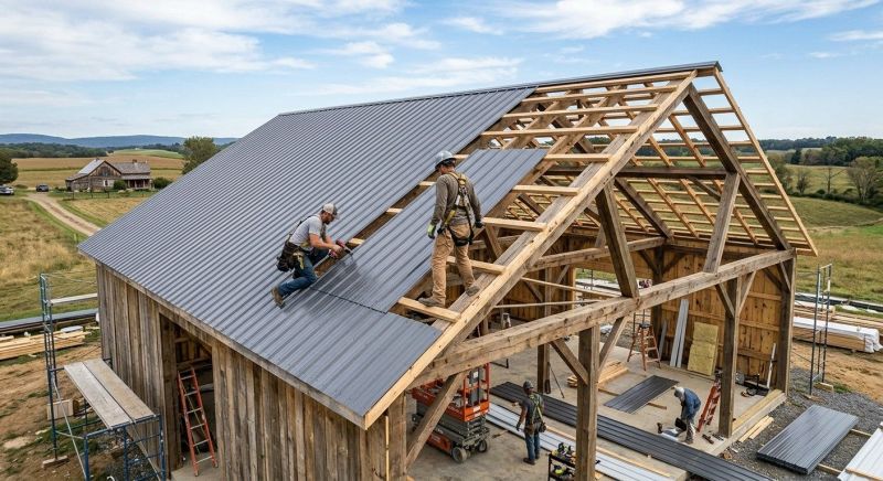 Barn Roof Installation in Dekalb County, GA
