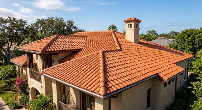 Barrel Tile Roof Installation in Dekalb County, GA