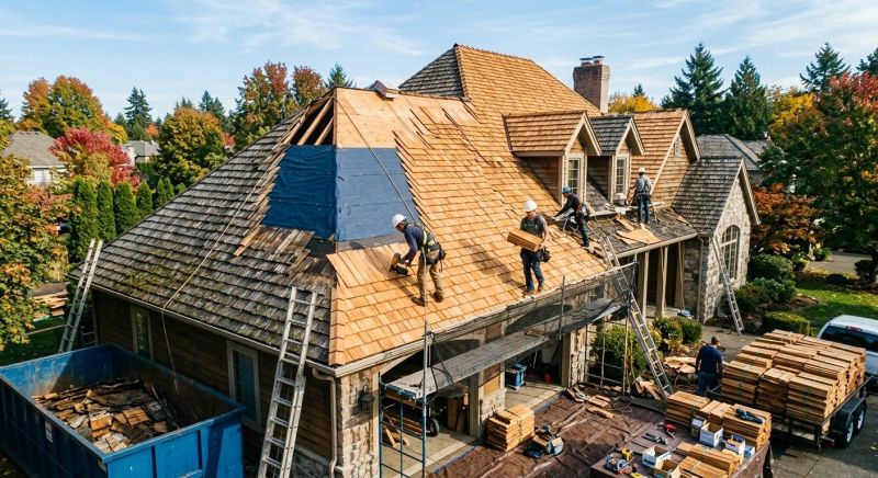 Cedar Roof Replacement in Tucker, GA