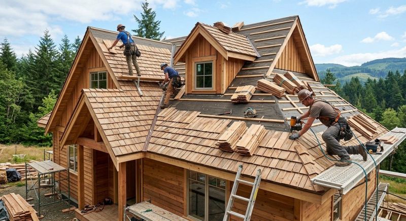 Natural Wood Roof Installation in Dekalb County, GA