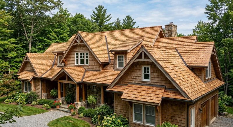 Natural Wood Roof Installation in Dekalb County, GA