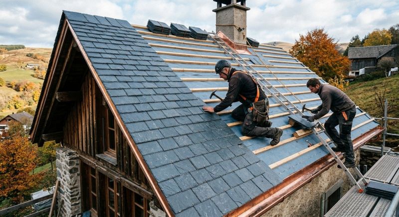Slate Roof Construction in Ellenwood, GA