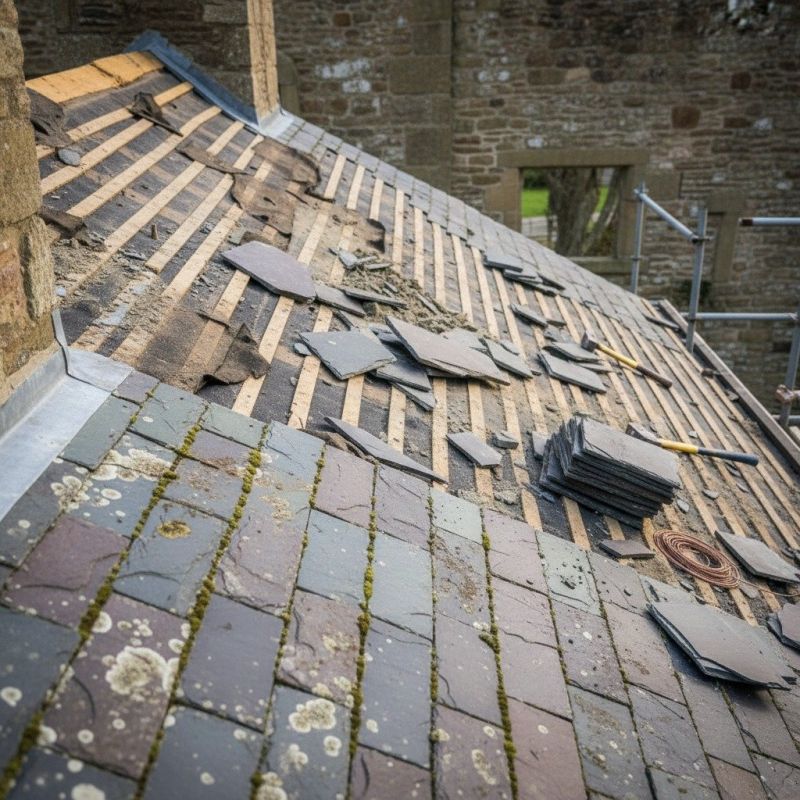 Slate Roof Replacement in Duluth, GA