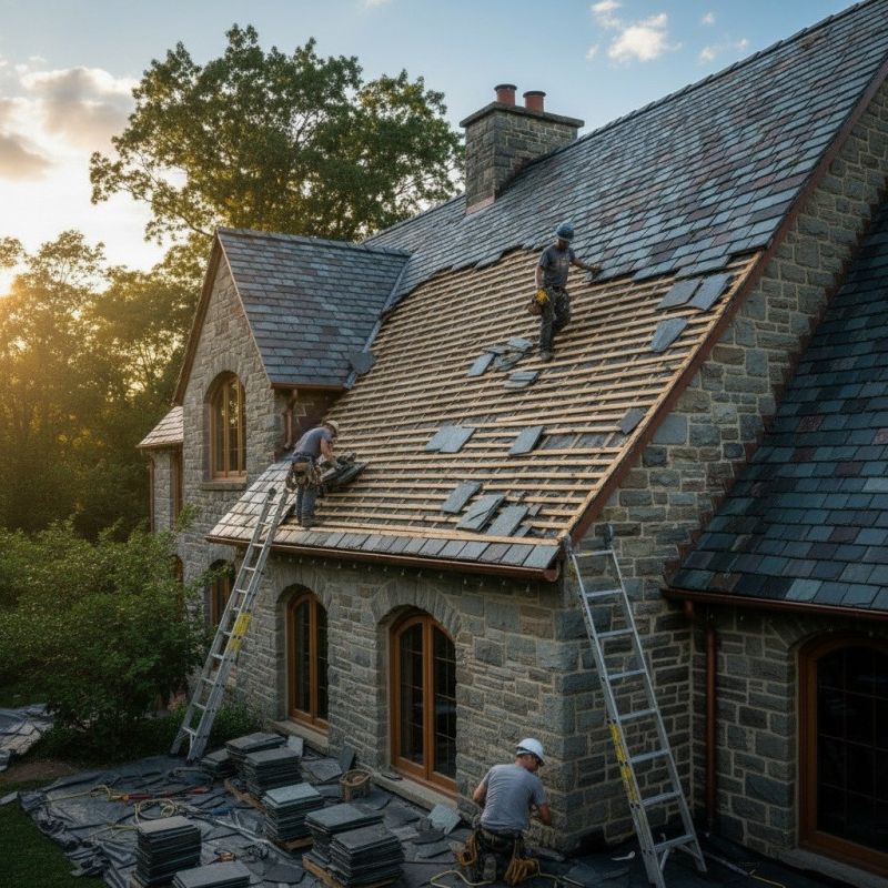 Slate Roof Replacement in Norcross, GA