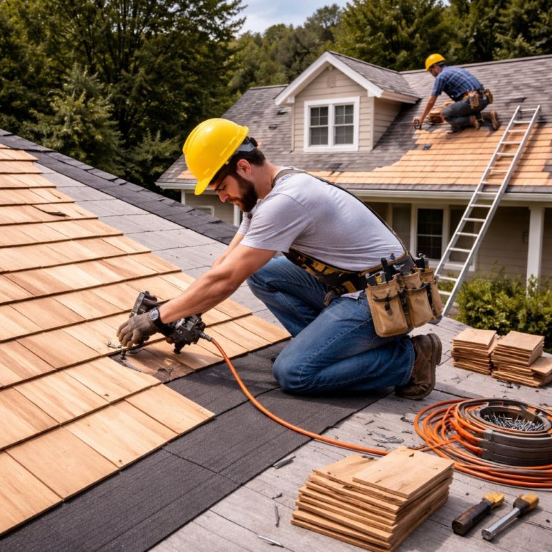 Wood Roofing Installation in Mcdonough, GA