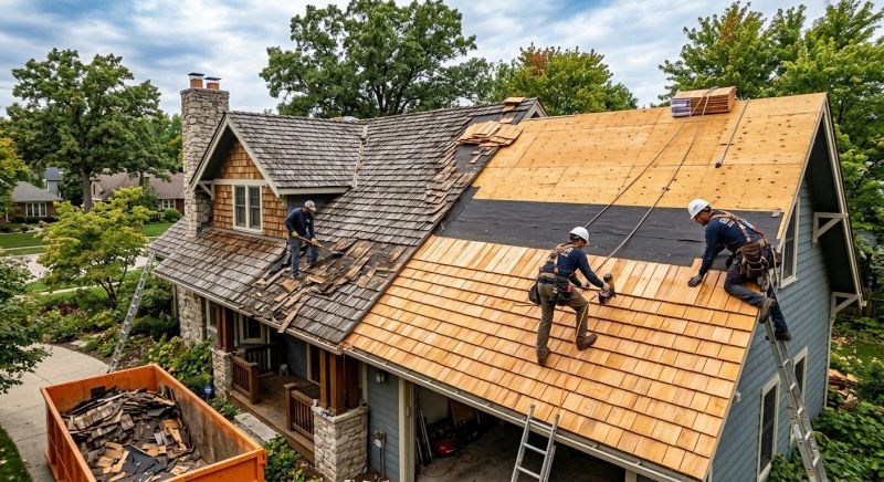 Wood Shake Roof Replacement in Lithia Springs, GA