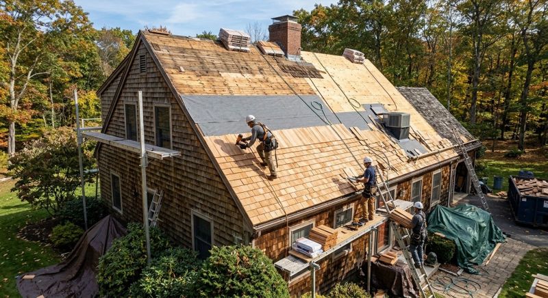 Wood Shingle Roof Replacement in Dekalb County, GA
