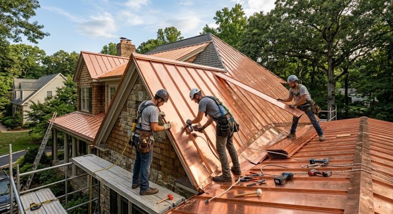Copper Roof Installation